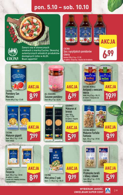 Aldi - gazetka promocyjna Pełny katalog! od poniedziałku 05.10 do soboty 10.10 - strona 19