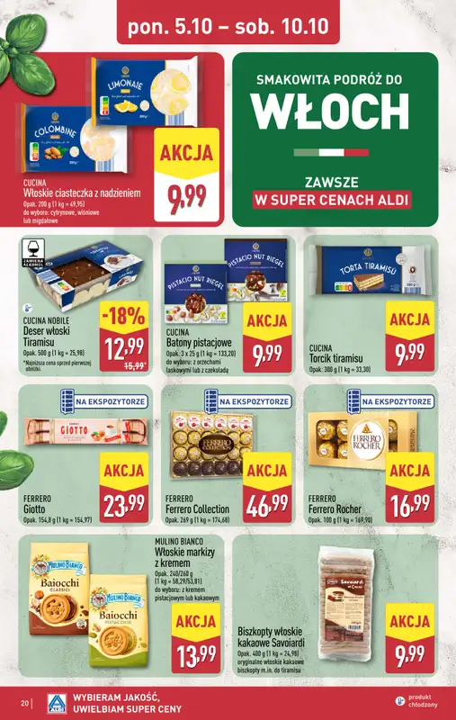 Aldi - gazetka promocyjna Pełny katalog! od poniedziałku 05.10 do soboty 10.10 - strona 20