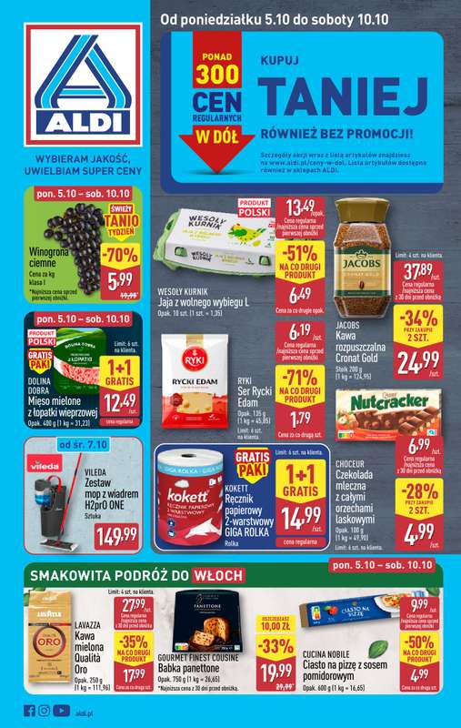 Aldi - gazetka promocyjna Pełny katalog! od poniedziałku 05.10 do soboty 10.10