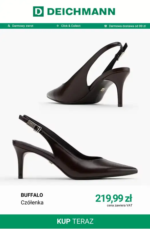 Deichmann - gazetka promocyjna Brązowe czółenka od niedzieli 04.10  - strona 8