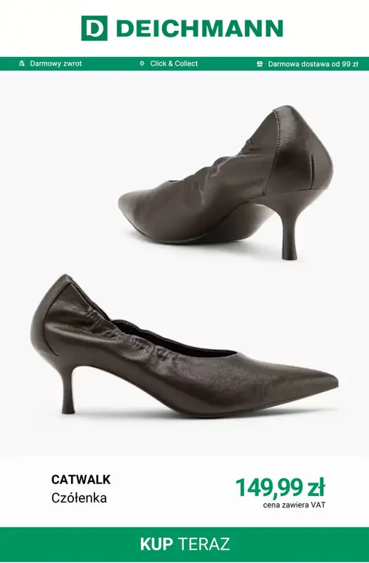 Deichmann - gazetka promocyjna Brązowe czółenka od niedzieli 04.10  - strona 4