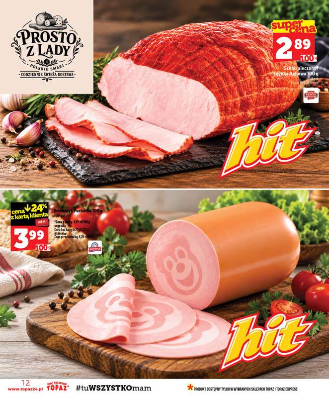 TOPAZ - gazetka promocyjna Gazetka od czwartku 08.10 do środy 14.10 - strona 12