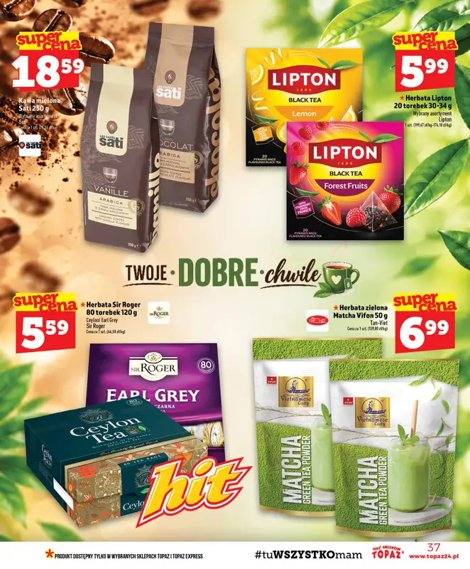 TOPAZ - gazetka promocyjna Gazetka od czwartku 08.10 do środy 14.10 - strona 37