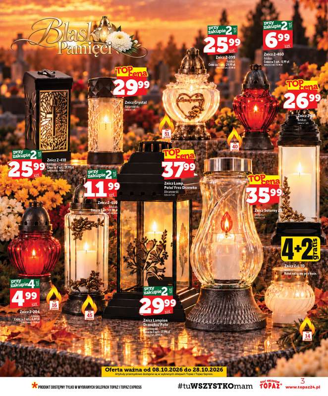 TOPAZ - gazetka promocyjna Gazetka od czwartku 08.10 do środy 14.10 - strona 3