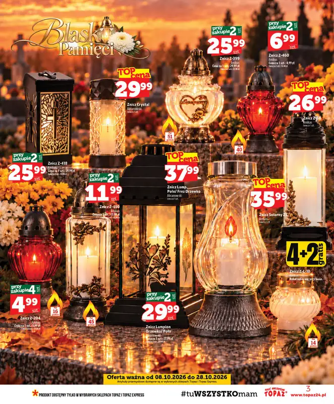 TOPAZ - gazetka promocyjna Gazetka od czwartku 08.10 do środy 14.10 - strona 3