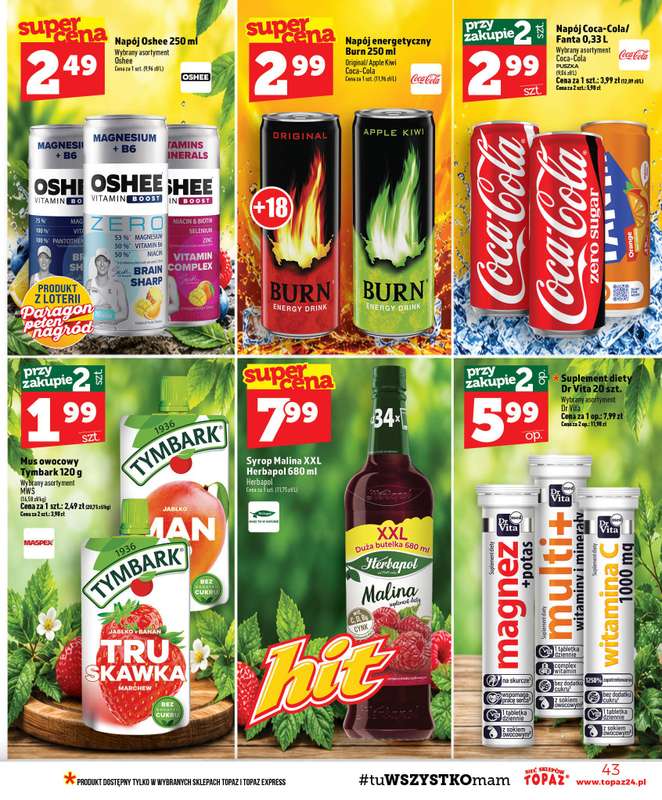 TOPAZ - gazetka promocyjna Gazetka od czwartku 08.10 do środy 14.10 - strona 43