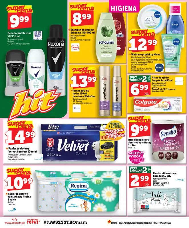 TOPAZ - gazetka promocyjna Gazetka od czwartku 08.10 do środy 14.10 - strona 44