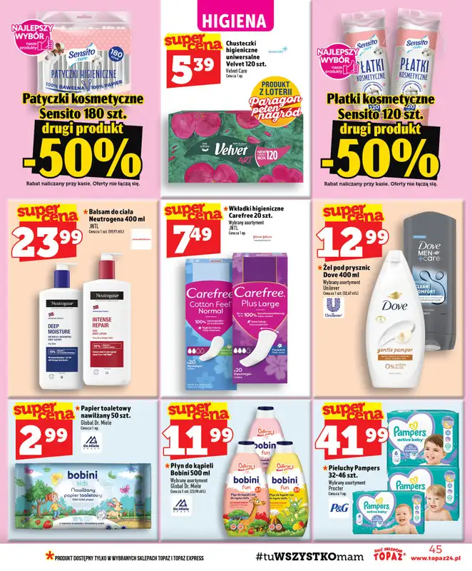TOPAZ - gazetka promocyjna Gazetka od czwartku 08.10 do środy 14.10 - strona 45