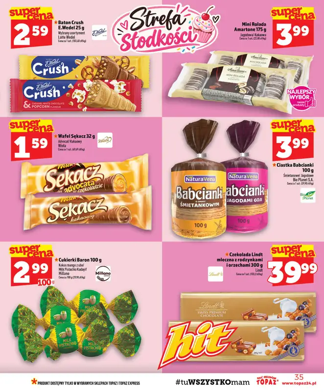 TOPAZ - gazetka promocyjna Gazetka od czwartku 08.10 do środy 14.10 - strona 35