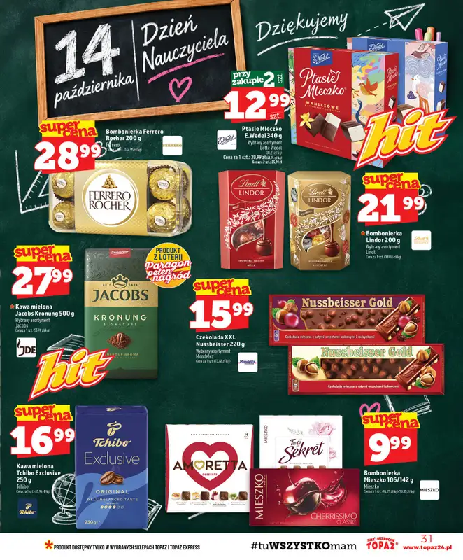 TOPAZ - gazetka promocyjna Gazetka od czwartku 08.10 do środy 14.10 - strona 31