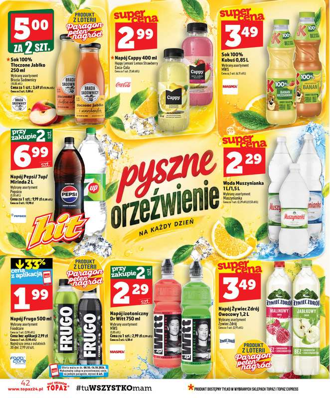 TOPAZ - gazetka promocyjna Gazetka od czwartku 08.10 do środy 14.10 - strona 42