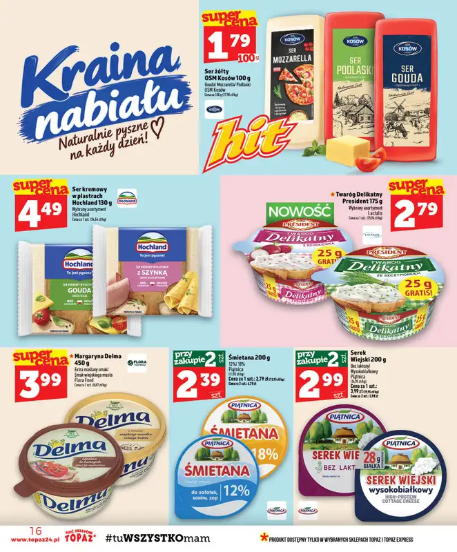 TOPAZ - gazetka promocyjna Gazetka od czwartku 08.10 do środy 14.10 - strona 16