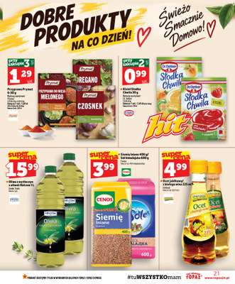 TOPAZ - gazetka promocyjna Gazetka od czwartku 08.10 do środy 14.10 - strona 21