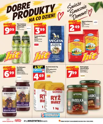 TOPAZ - gazetka promocyjna Gazetka od czwartku 08.10 do środy 14.10 - strona 20