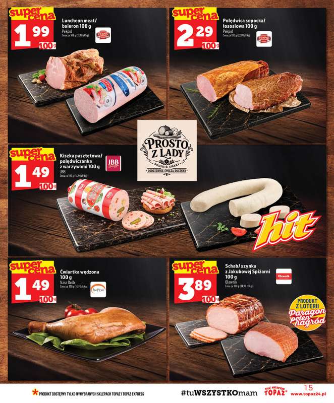 TOPAZ - gazetka promocyjna Gazetka od czwartku 08.10 do środy 14.10 - strona 15