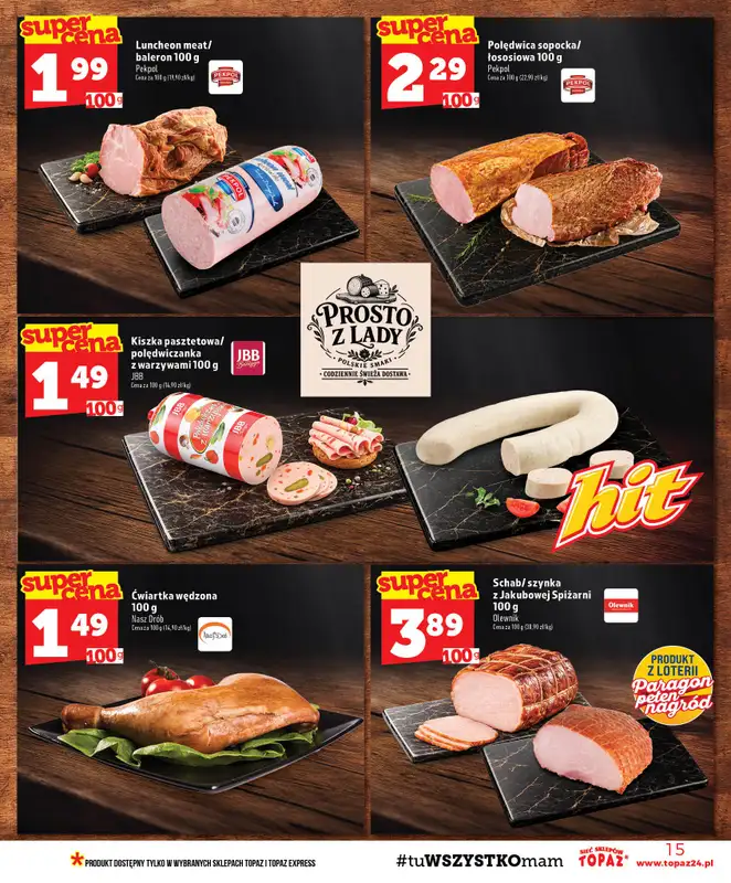 TOPAZ - gazetka promocyjna Gazetka od czwartku 08.10 do środy 14.10 - strona 15