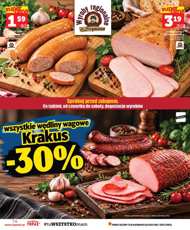 TOPAZ - gazetka promocyjna Gazetka od czwartku 08.10 do środy 14.10 - strona 14