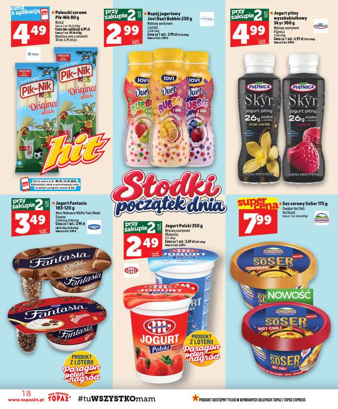 TOPAZ - gazetka promocyjna Gazetka od czwartku 08.10 do środy 14.10 - strona 18