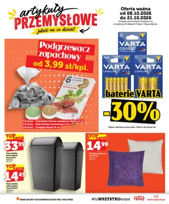 TOPAZ - gazetka promocyjna Gazetka od czwartku 08.10 do środy 14.10 - strona 49