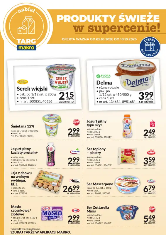 Makro - gazetka promocyjna Targ MAKRO - oferta świeża w super cenach!   - strona 3