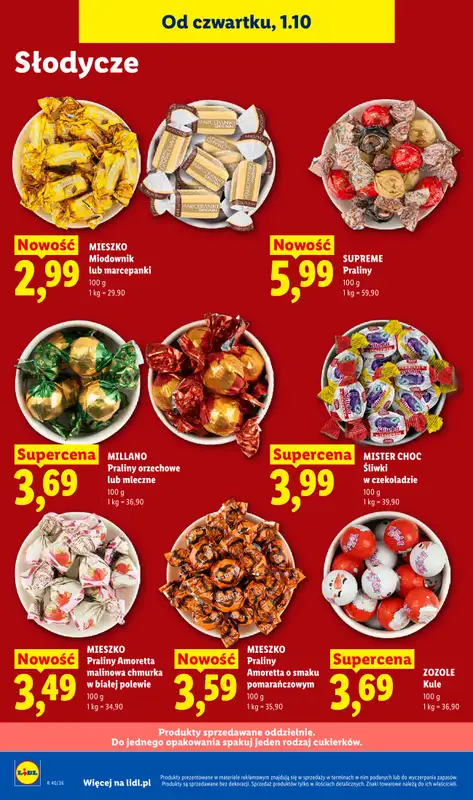 Lidl - gazetka promocyjna Oferta od czwartku od czwartku 01.10 do soboty 03.10 - strona 72