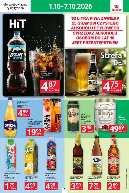 Selgros - gazetka promocyjna Jeszcze więcej super promocji! od piątku 02.10 do środy 07.10 - strona 8