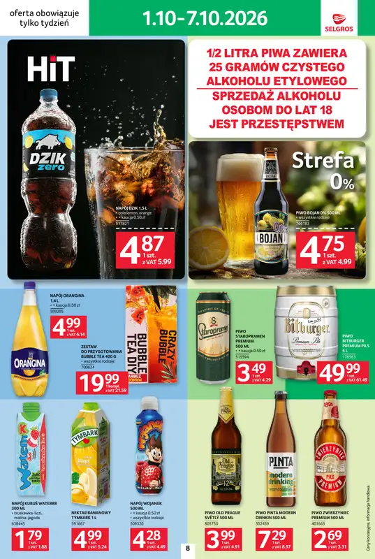 Selgros - gazetka promocyjna Jeszcze więcej super promocji! od piątku 02.10 do środy 07.10 - strona 8