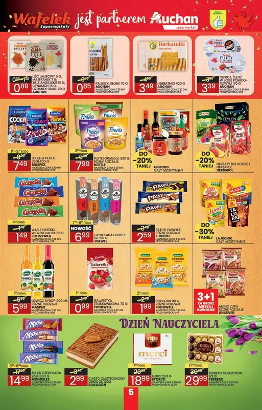 Wafelek - gazetka promocyjna Gazetka od poniedziałku 05.10 do soboty 17.10 - strona 5