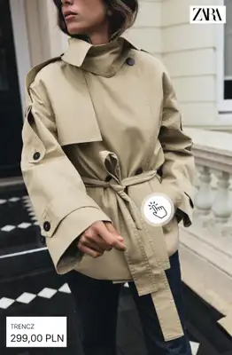 Zara - gazetka promocyjna Trencze damskie od soboty 03.10  - strona 8