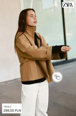 Zara - gazetka promocyjna Trencze damskie od soboty 03.10  - strona 10