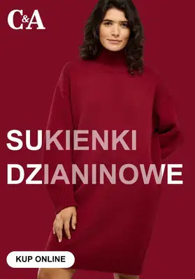C&A - gazetka promocyjna Sukienki dzianinowe od soboty 03.10 