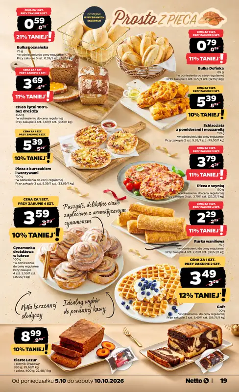 Netto - gazetka promocyjna Gazetka Spożywcza od poniedziałku 05.10 do soboty 10.10 - strona 19