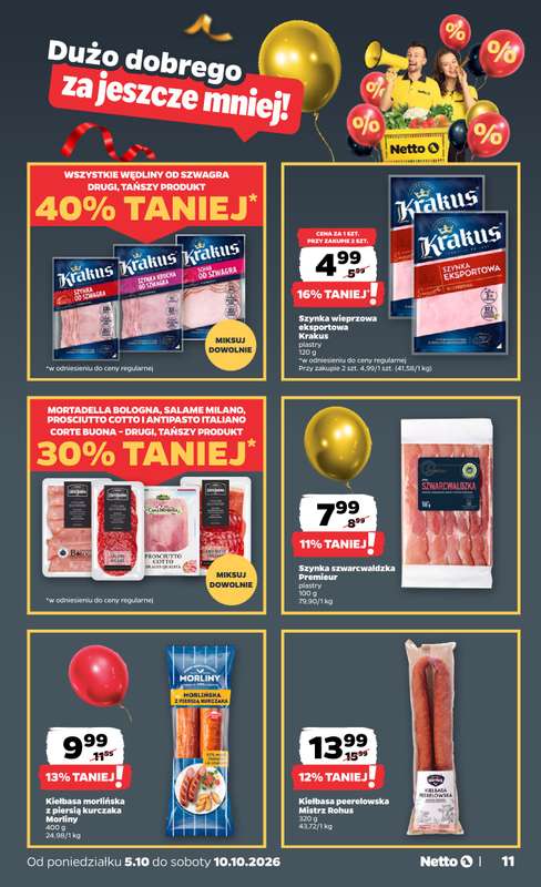 Netto - gazetka promocyjna Gazetka Spożywcza od poniedziałku 05.10 do soboty 10.10 - strona 11
