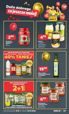 Netto - gazetka promocyjna Gazetka Spożywcza od poniedziałku 05.10 do soboty 10.10 - strona 23