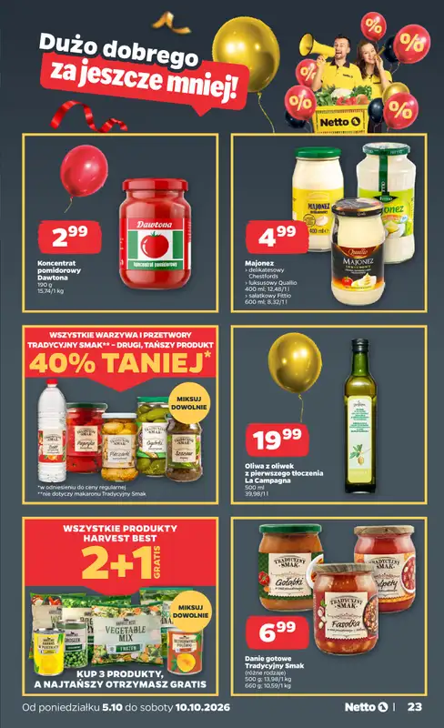 Netto - gazetka promocyjna Gazetka Spożywcza od poniedziałku 05.10 do soboty 10.10 - strona 23