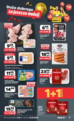 Netto - gazetka promocyjna Gazetka Spożywcza od poniedziałku 05.10 do soboty 10.10 - strona 9