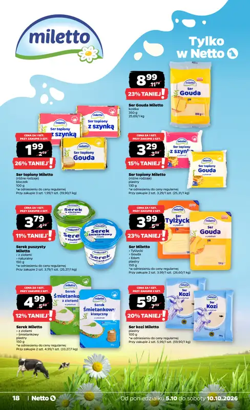 Netto - gazetka promocyjna Gazetka Spożywcza od poniedziałku 05.10 do soboty 10.10 - strona 18
