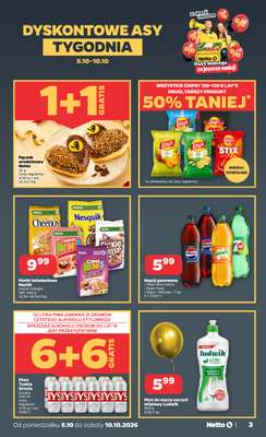 Netto - gazetka promocyjna Gazetka Spożywcza od poniedziałku 05.10 do soboty 10.10 - strona 3