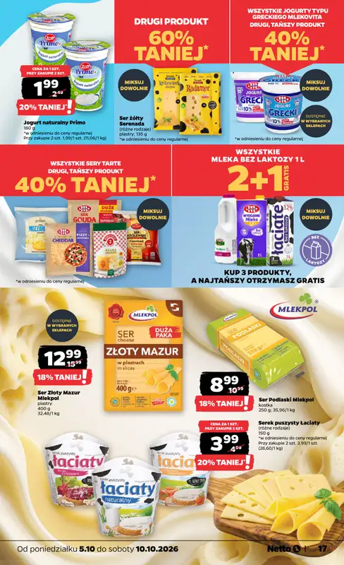 Netto - gazetka promocyjna Gazetka Spożywcza od poniedziałku 05.10 do soboty 10.10 - strona 17