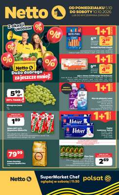 Netto - gazetka promocyjna Gazetka Spożywcza od poniedziałku 05.10 do soboty 10.10