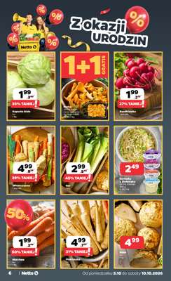 Netto - gazetka promocyjna Gazetka Spożywcza od poniedziałku 05.10 do soboty 10.10 - strona 6
