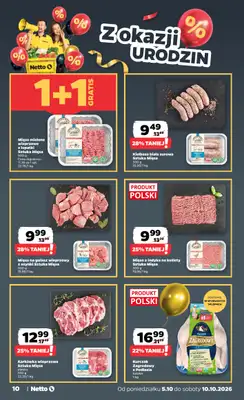 Netto - gazetka promocyjna Gazetka Spożywcza od poniedziałku 05.10 do soboty 10.10 - strona 10
