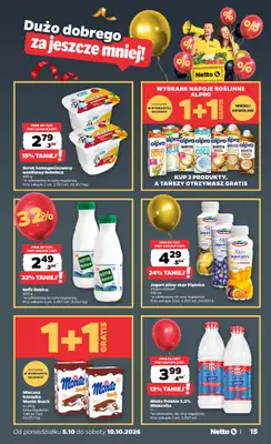 Netto - gazetka promocyjna Gazetka Spożywcza od poniedziałku 05.10 do soboty 10.10 - strona 15