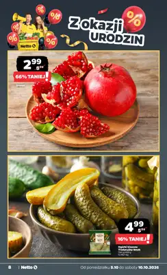Netto - gazetka promocyjna Gazetka Spożywcza od poniedziałku 05.10 do soboty 10.10 - strona 8