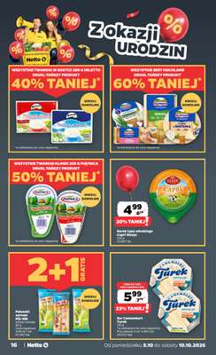 Netto - gazetka promocyjna Gazetka Spożywcza od poniedziałku 05.10 do soboty 10.10 - strona 16
