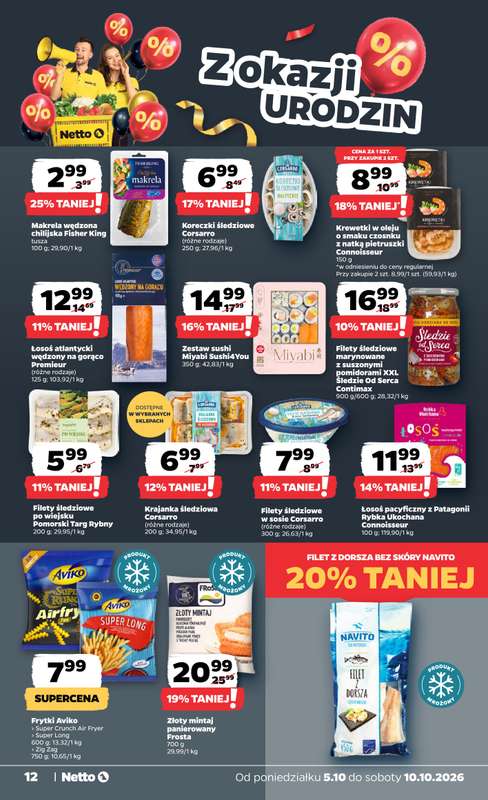 Netto - gazetka promocyjna Gazetka Spożywcza od poniedziałku 05.10 do soboty 10.10 - strona 12