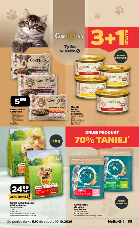 Netto - gazetka promocyjna Gazetka Spożywcza od poniedziałku 05.10 do soboty 10.10 - strona 33