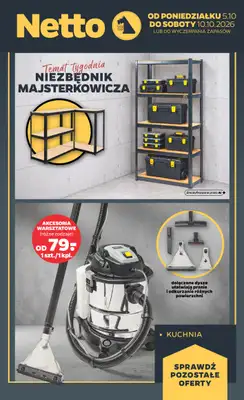 Netto - gazetka promocyjna Inspiracje tygodnia Niezbędnik majsterkowicza od poniedziałku 05.10 do soboty 10.10