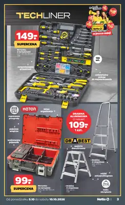 Netto - gazetka promocyjna Inspiracje tygodnia Niezbędnik majsterkowicza od poniedziałku 05.10 do soboty 10.10 - strona 3