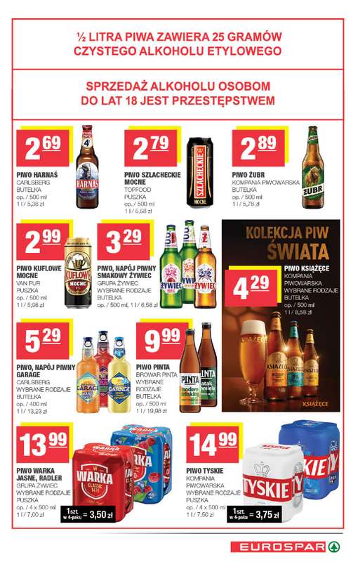 SPAR - gazetka promocyjna Gazetka Eurospar od środy 07.10 do niedzieli 18.10 - strona 15